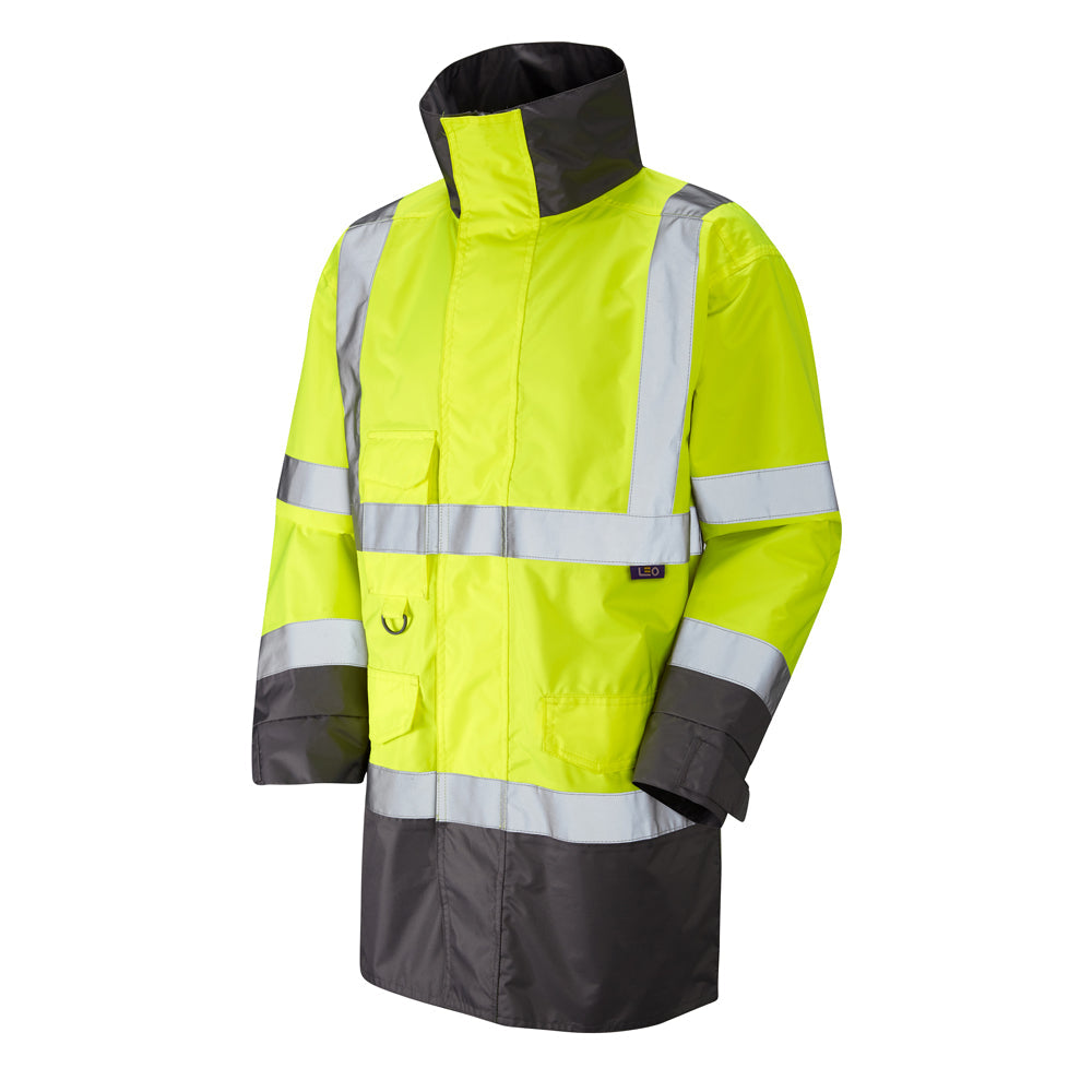 Leo Workwear Torridge EcoViz 5K Lightweight Anorak with Detachable Hood