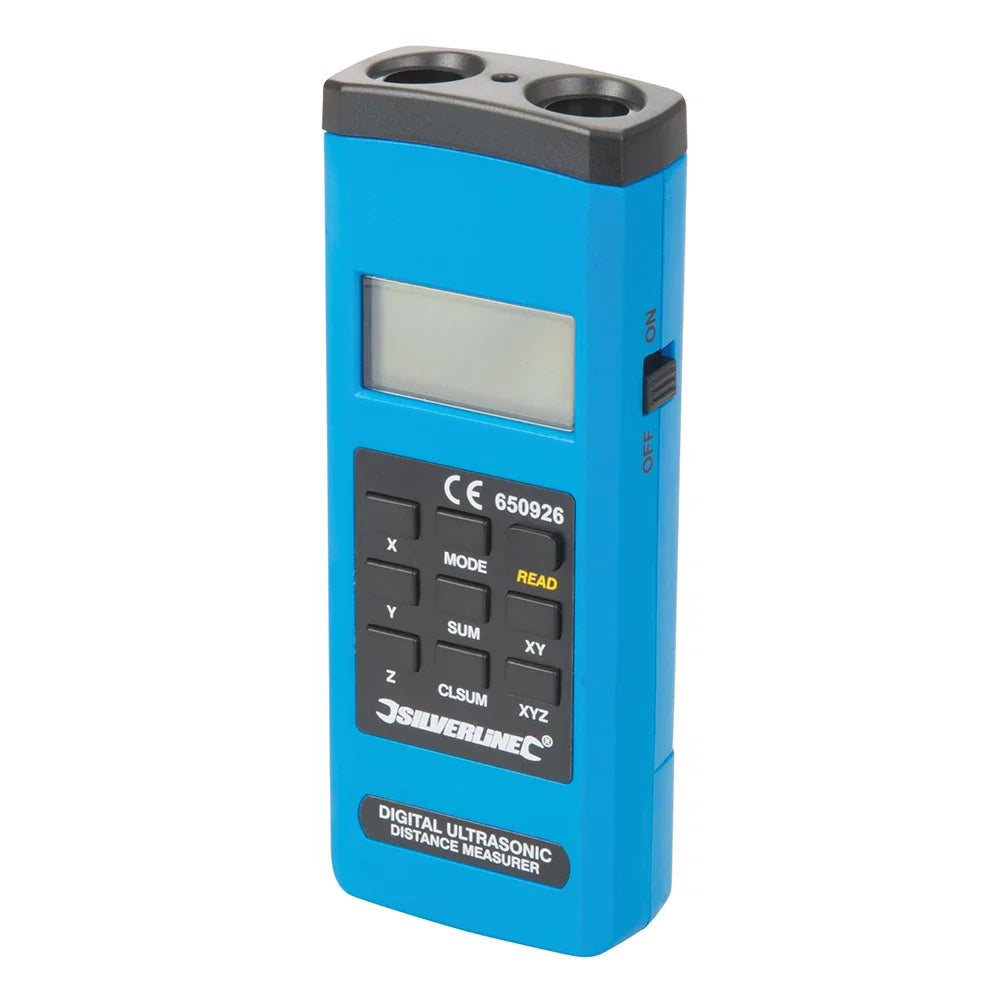 Silverline Digital Laser Range Measure 0.55-15m Area Volume Memory Function