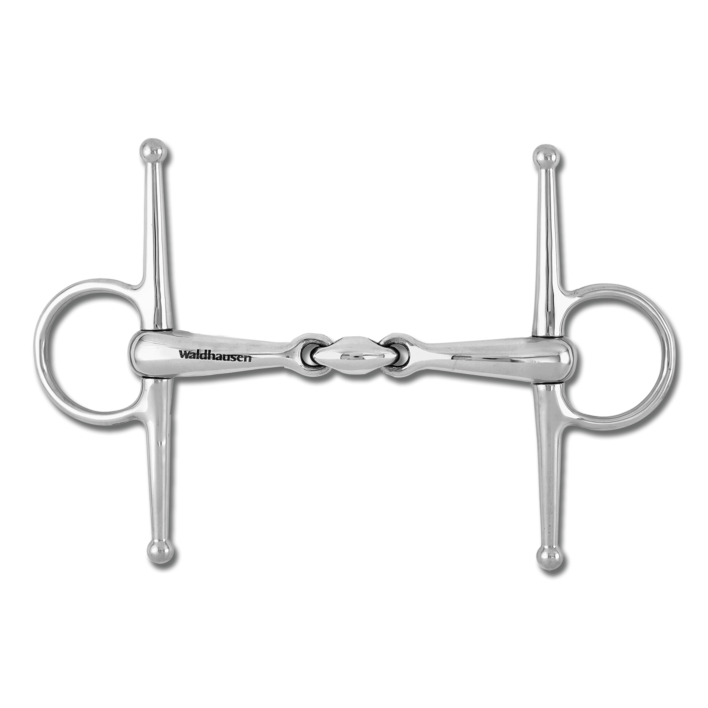 Waldhausen Horse Double Jointed Full Cheek Snaffle Bit Stainless Steel Tack