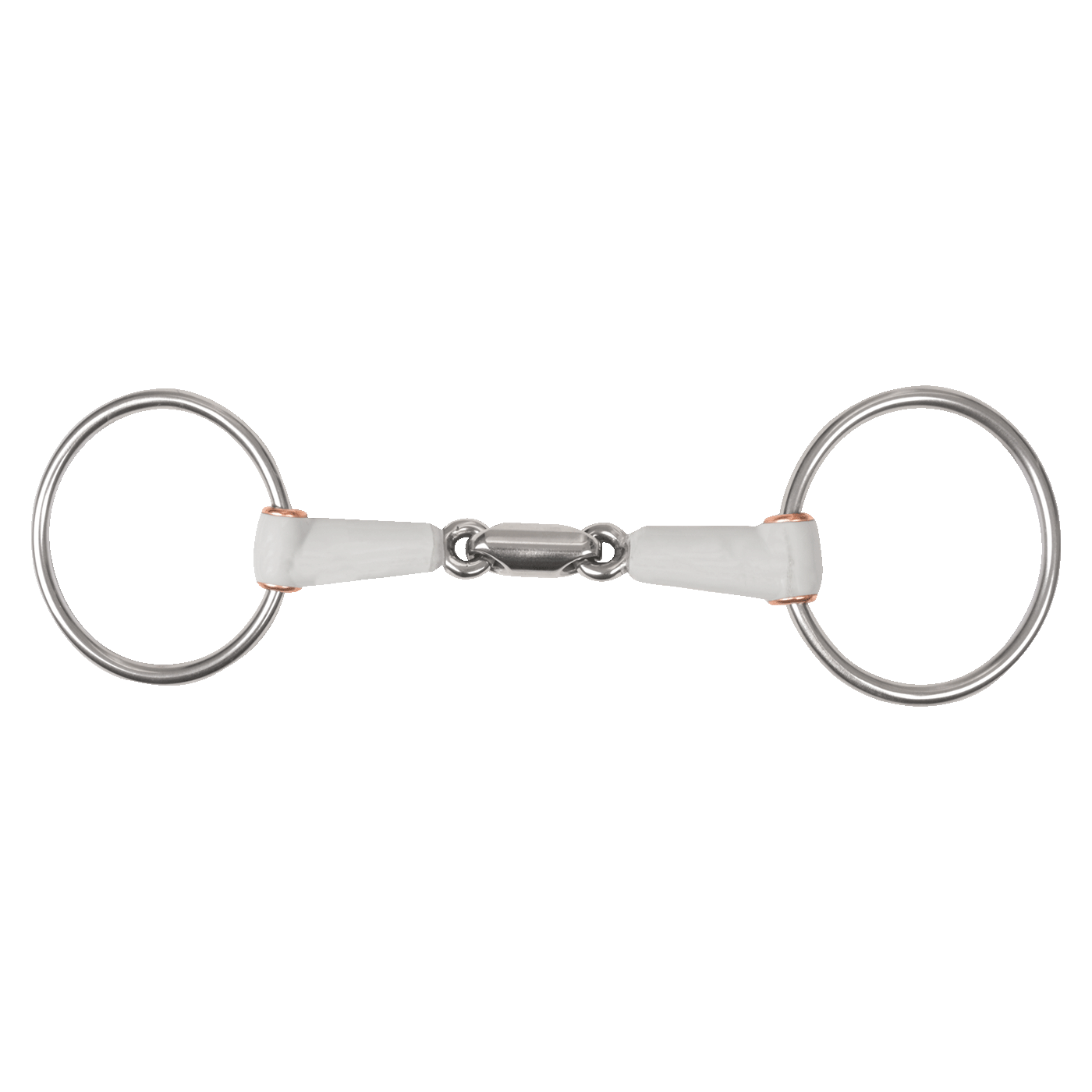 Beris Horse Double Jointed Loose Ring Bit Smooth Plastic Mouthpiece