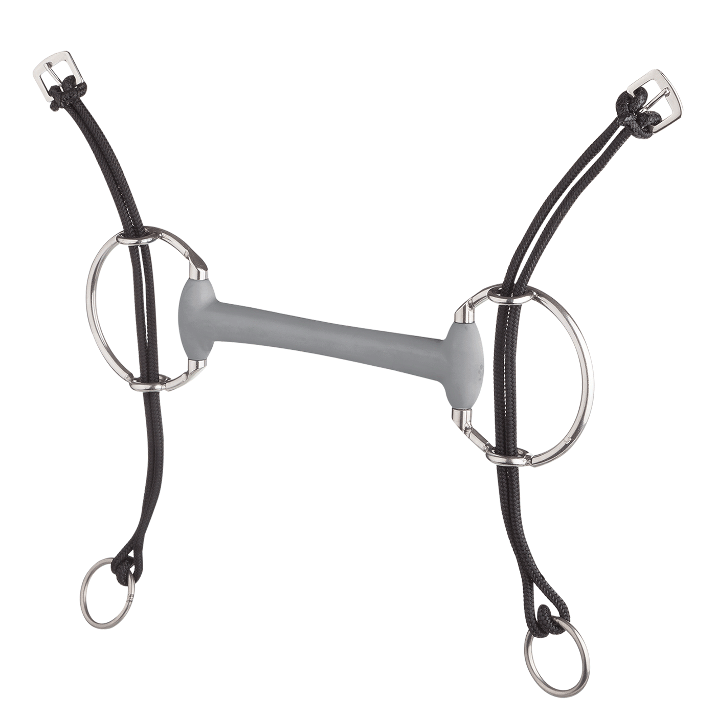 Beris Horse Hard Gag Bit with Eggbutt Bar for Equestrian Riding