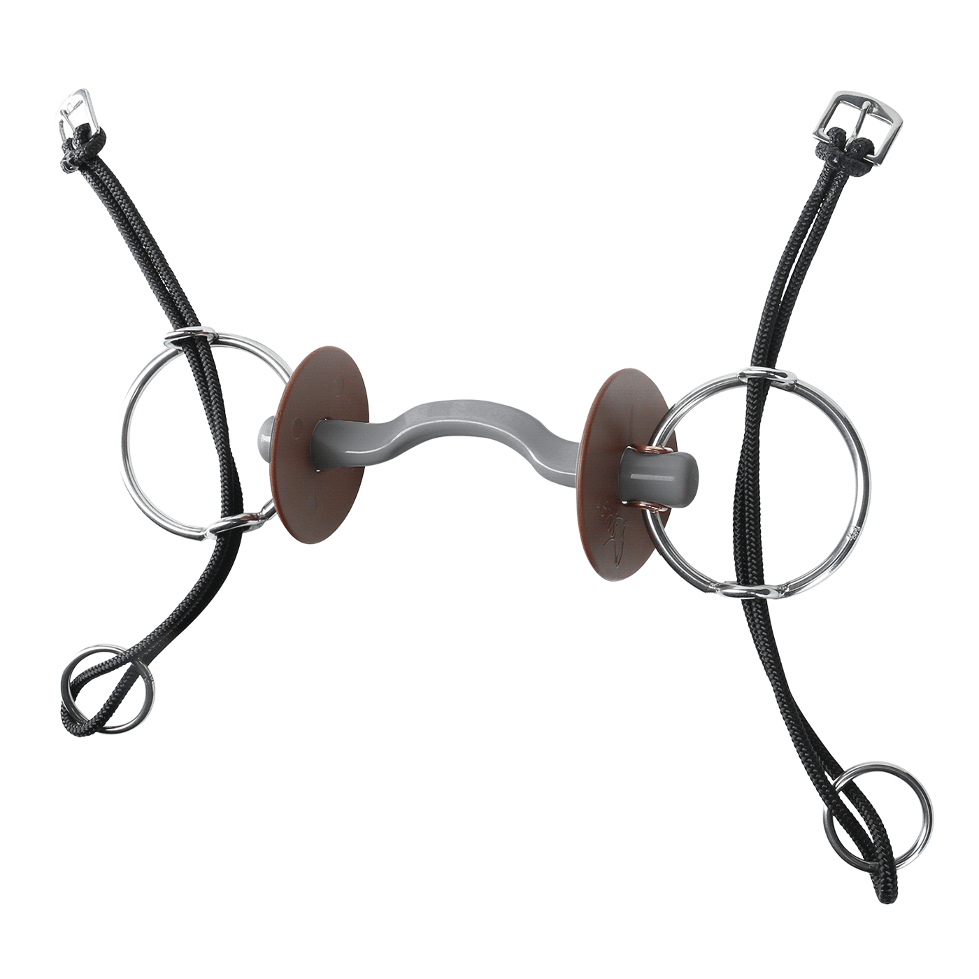 Beris Horse Soft Gag With Konnex Tongue Port Bit For Sensitive Horses