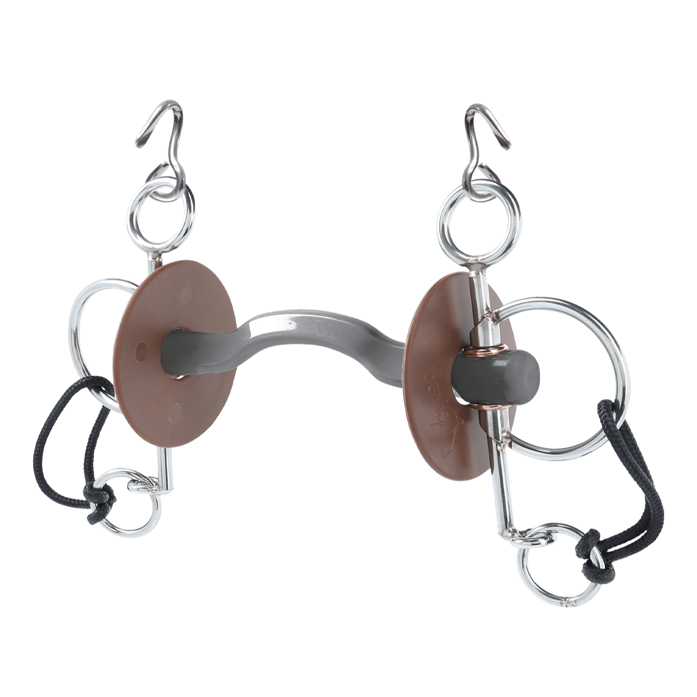 Beris Horse Hard Long Pelham With Konnex Mouthpiece Bit For Equestrian Use