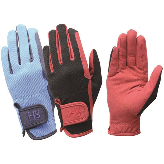 HY Hy5 Every Day Two Tone Riding Gloves Leather Palm Reinforced