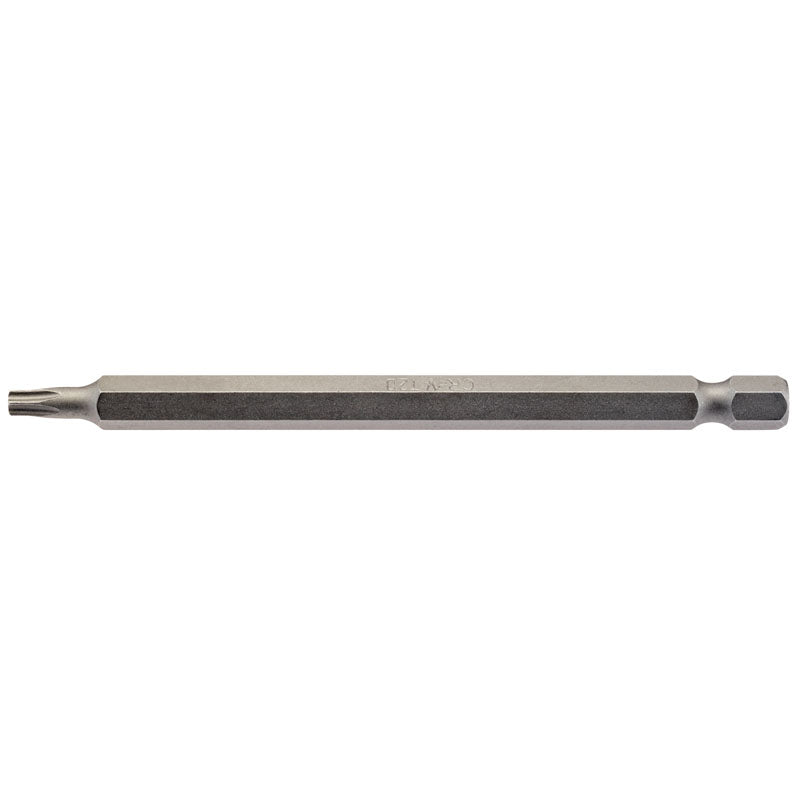Draper TX-STAR 1/4" Hex Insert Bit 100mm Long Chrome Vanadium Steel 1 Pack