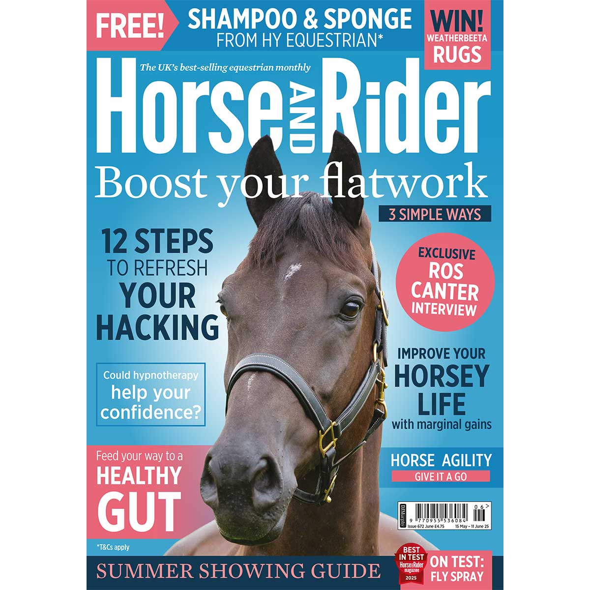 Horse & Rider Magazine June Issue Featuring Ros Canter and Training Tips