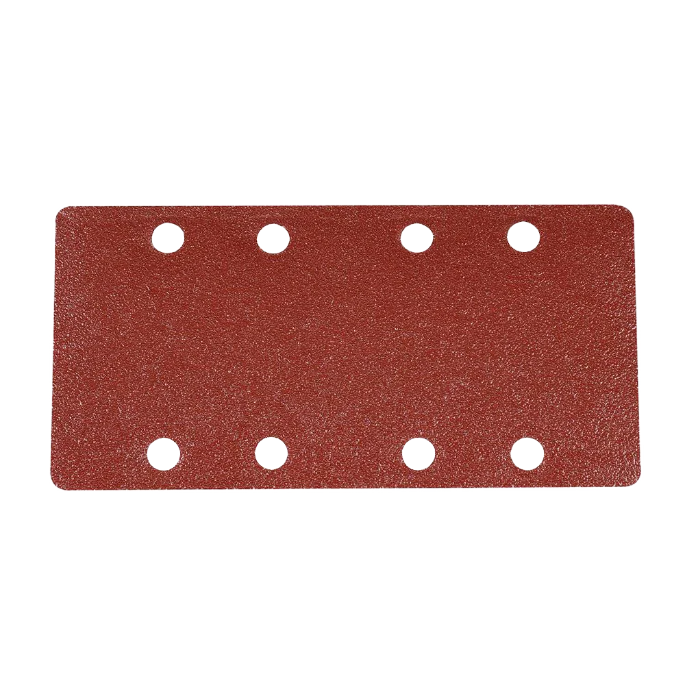 Silverline 10 Pack Hook & Loop 1/3 Sanding Sheets 80 Grit Punched 93x190mm