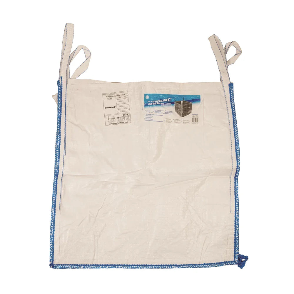 Silverline 1 Tonne Multi-Trip Bulk Bag High Strength Polypropylene Sift-Proof
