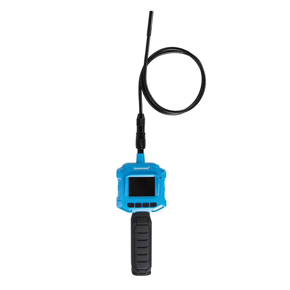 Silverline Video Inspection Camera IP67 Waterproof 8mm Head Colour Monitor