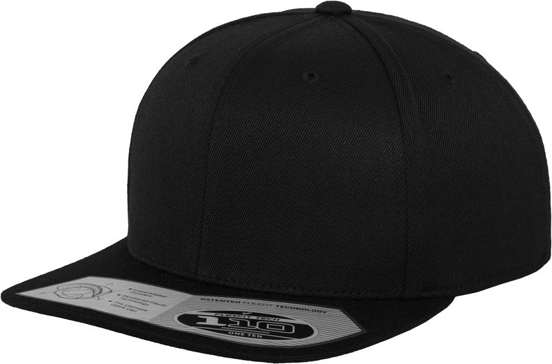 Flexfit Yupoong 110 Fitted Snapback Cap One Size Moisture Wicking Comfort