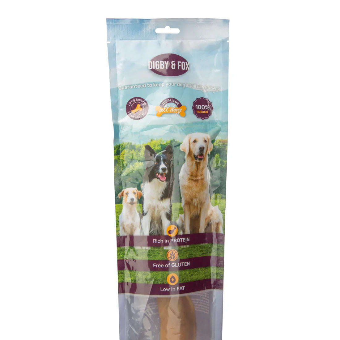 Shires Digby & Fox Buffalo Skin Chews for Dogs Natural Rawhide Treats