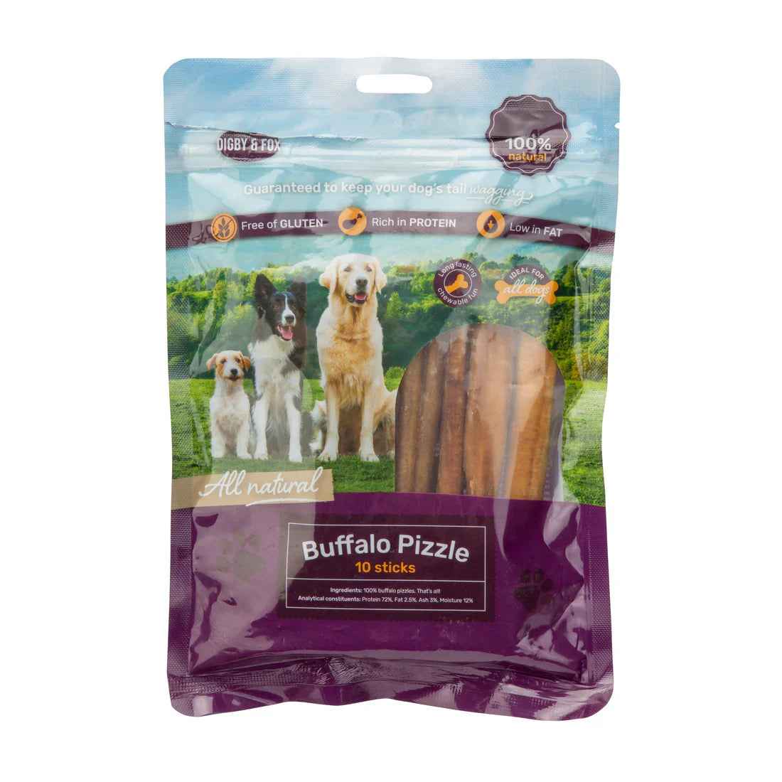 Shires Digby & Fox Bull Pizzle Natural Chew for Dogs Dental Health