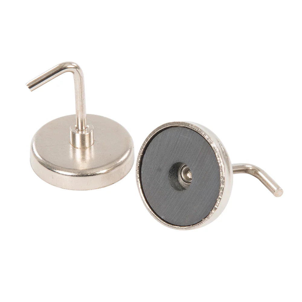 Silverline Magnetic Hooks 2 Pack for Fridge Filing Cabinet Signage Banners