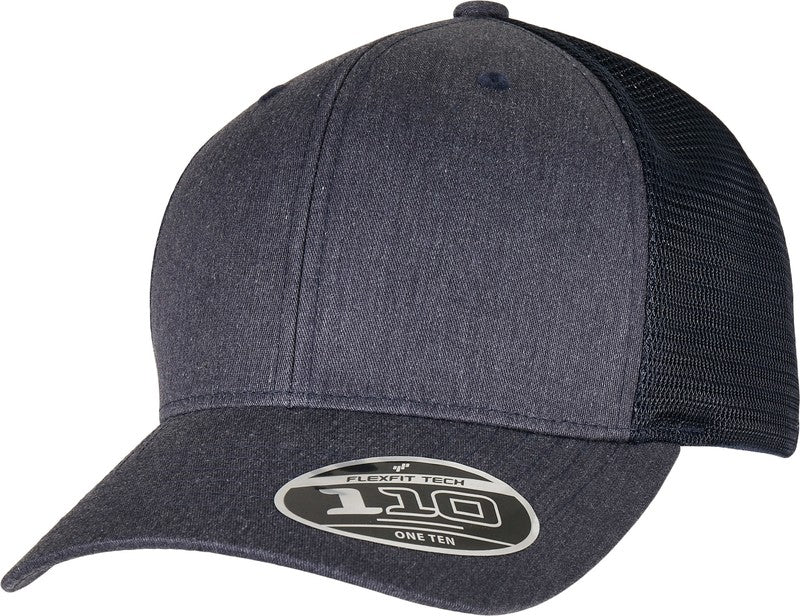 Flexfit By Yupoong 110 Melange Trucker Cap Snapback Adjustable Six-Panel