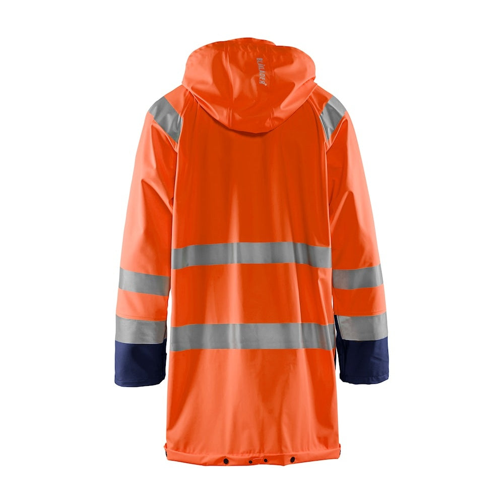 Blaklader Hi-Vis Rain Jacket Level 1 4324 Waterproof Breathable Safety Gear