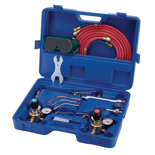 Draper Tools Oxyacetylene Welding Cutting Set 12 Piece with Regulators Hoses