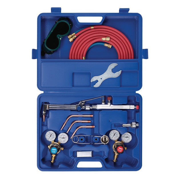 Draper Tools Oxyacetylene Welding Cutting Set 12 Piece with Regulators Hoses