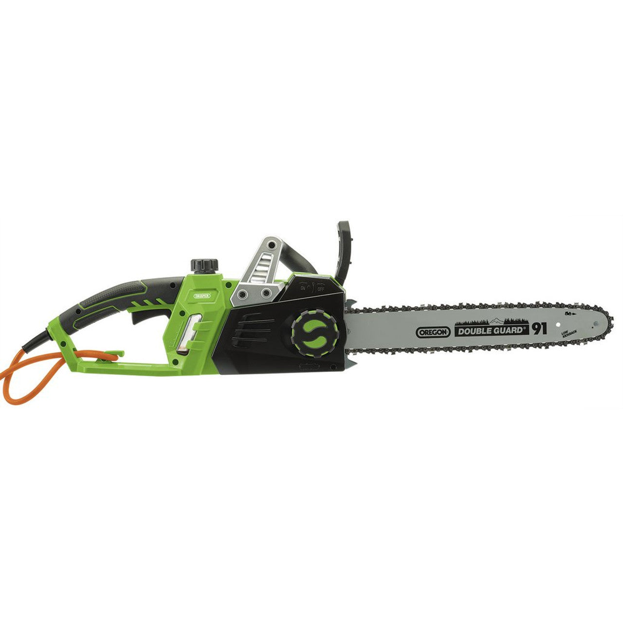 Draper 230V Electric Chainsaw 350mm 1800W Oregon Bar Automatic Lubrication