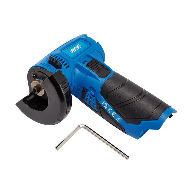Draper 12V Brushless Angle Grinder Cut Off Tool Lightweight Compact Design