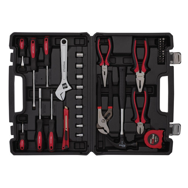 Draper Redline 43 Piece Home Essential Tool Kit with Storage Case