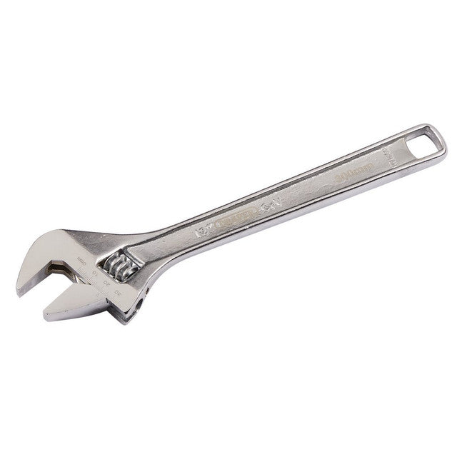 Draper Tools 300mm Adjustable Wrench Chrome Vanadium Steel with Laser Markings