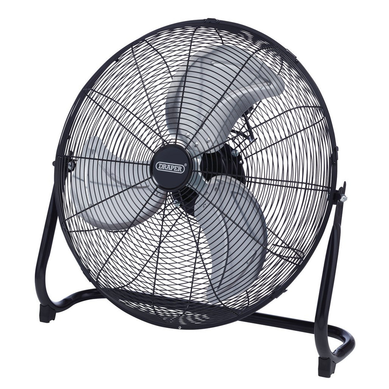 Draper 20" High-Velocity Floor Fan 120W with 3-Speed Control & Tilt Function