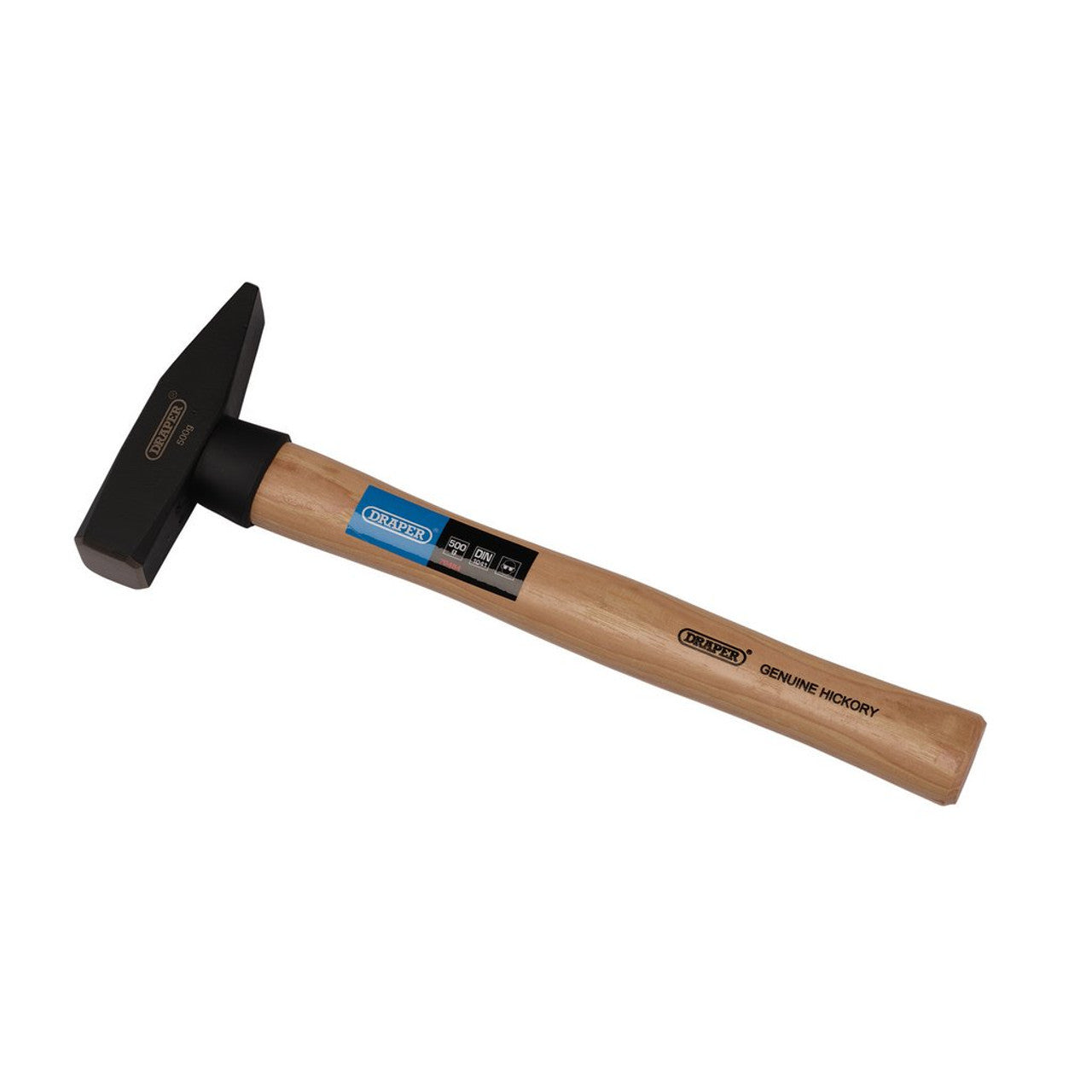 Draper Tools 500g Engineers Hammer Hickory Handle DIN 1041 Carbon Steel