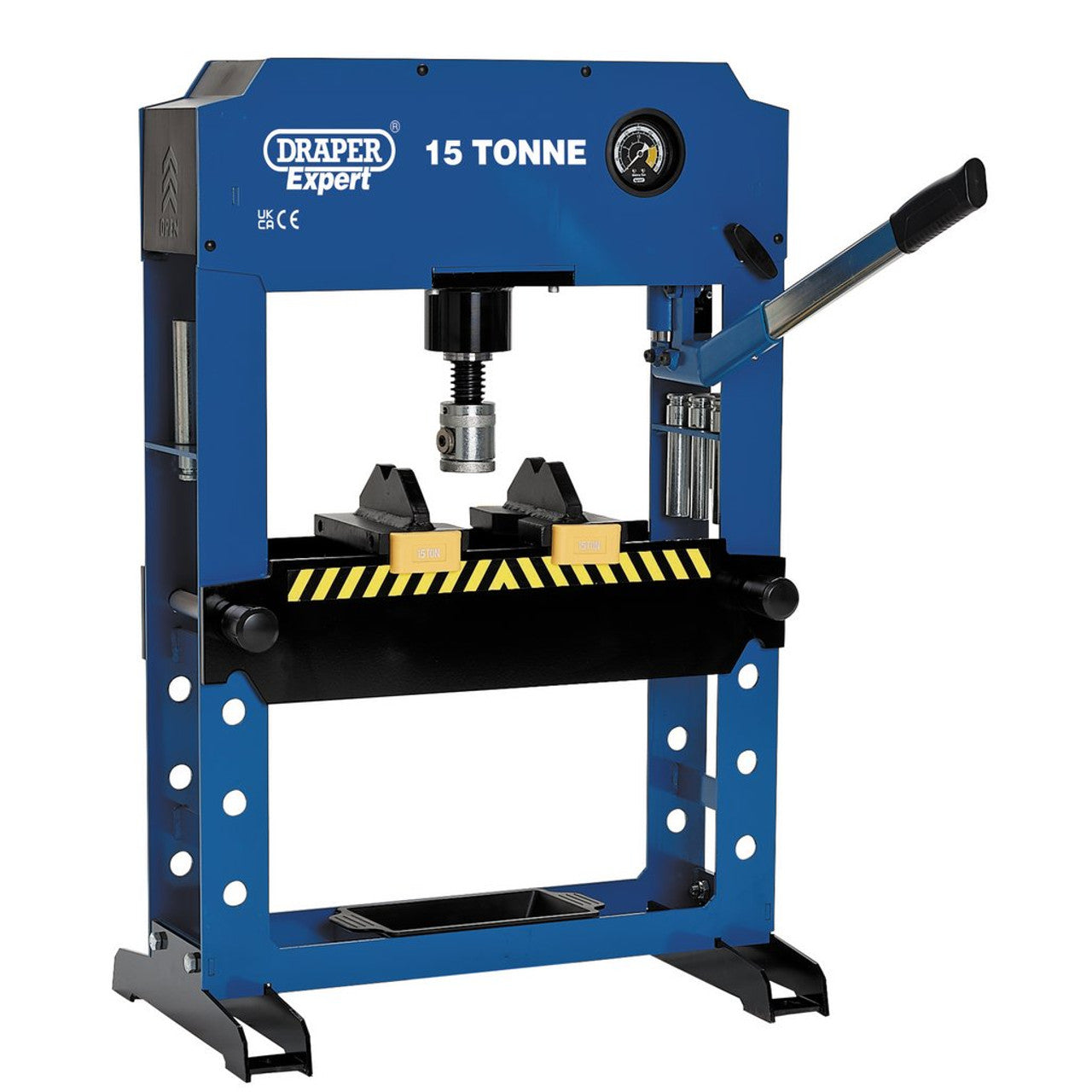 Draper Tools 15 Tonne Hydraulic Bench Press with Adjustable Table & Press Pins