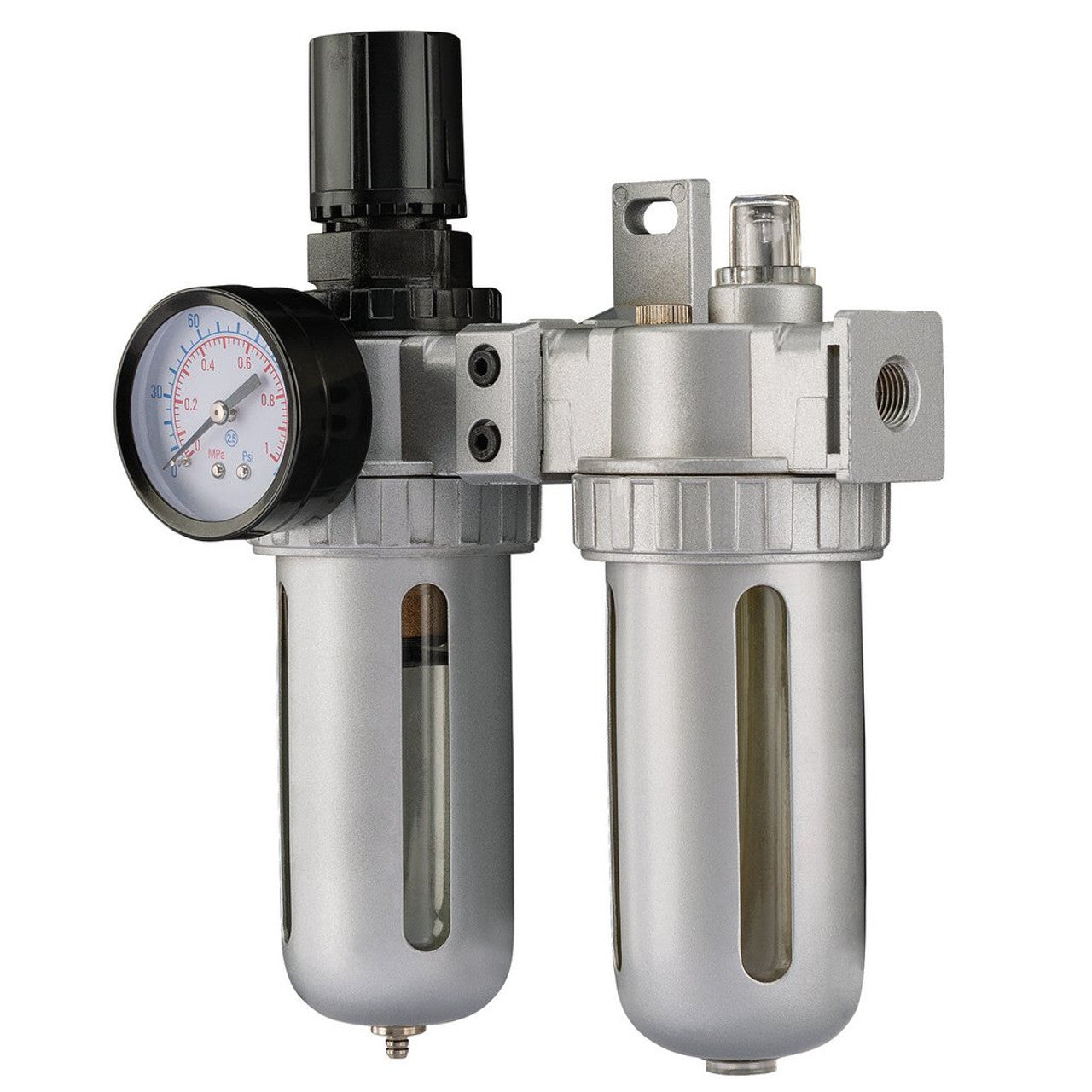Draper Tools 1/4" BSP Filter Regulator Lubricator Unit with Wall Bracket