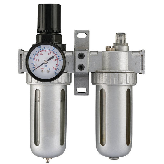 Draper Tools 1/4" BSP Filter Regulator Lubricator Unit with Wall Bracket