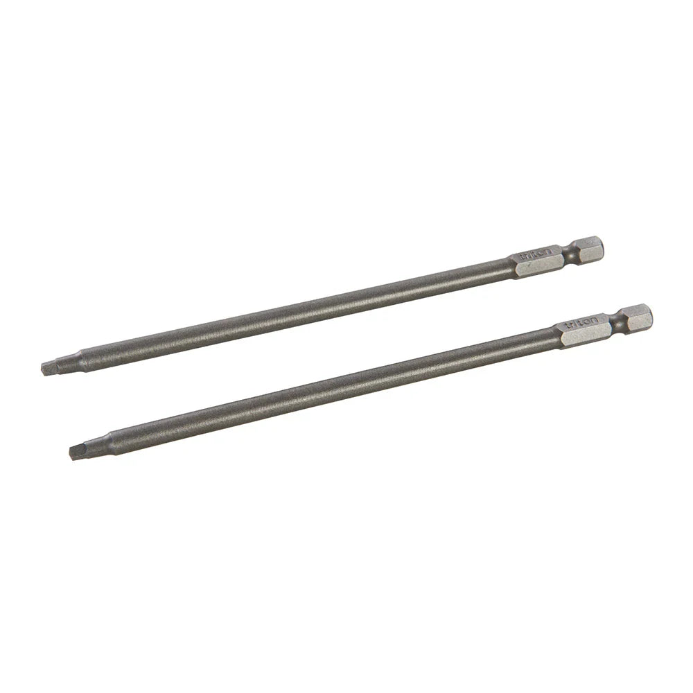 Triton 6" Square Driver Set 2pk Premium Alloy Steel Quick-Change Tips