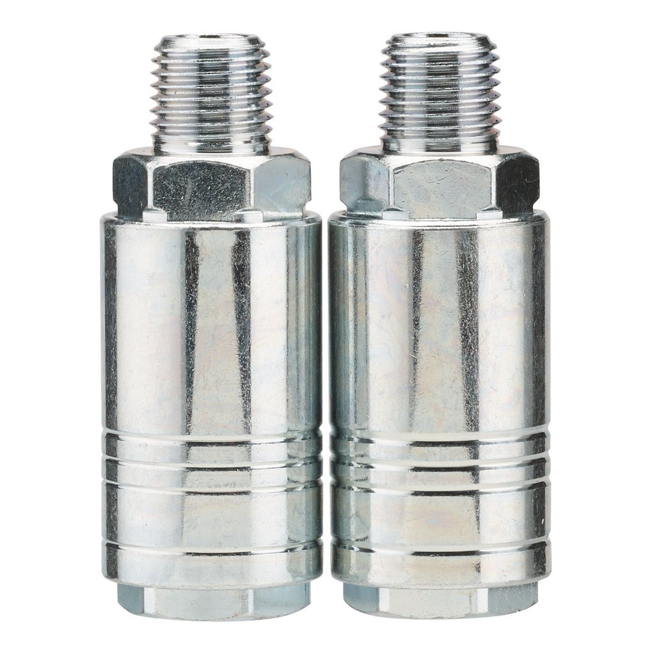 Draper Tools 1/4" Male Quick Coupling Pack of 2 BSP Steel Connectors