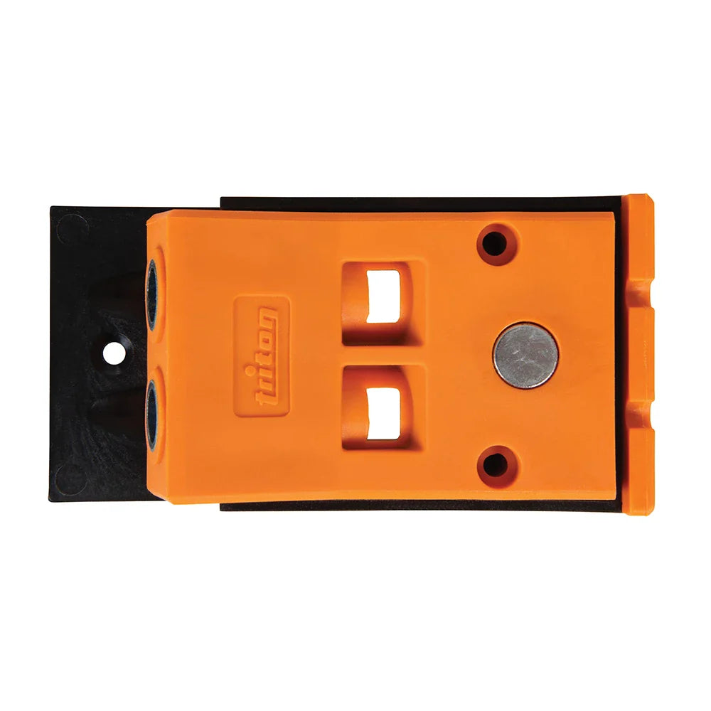 Triton Double Mini Pocket-Hole Jig Compact Design with Hardened Steel Guide