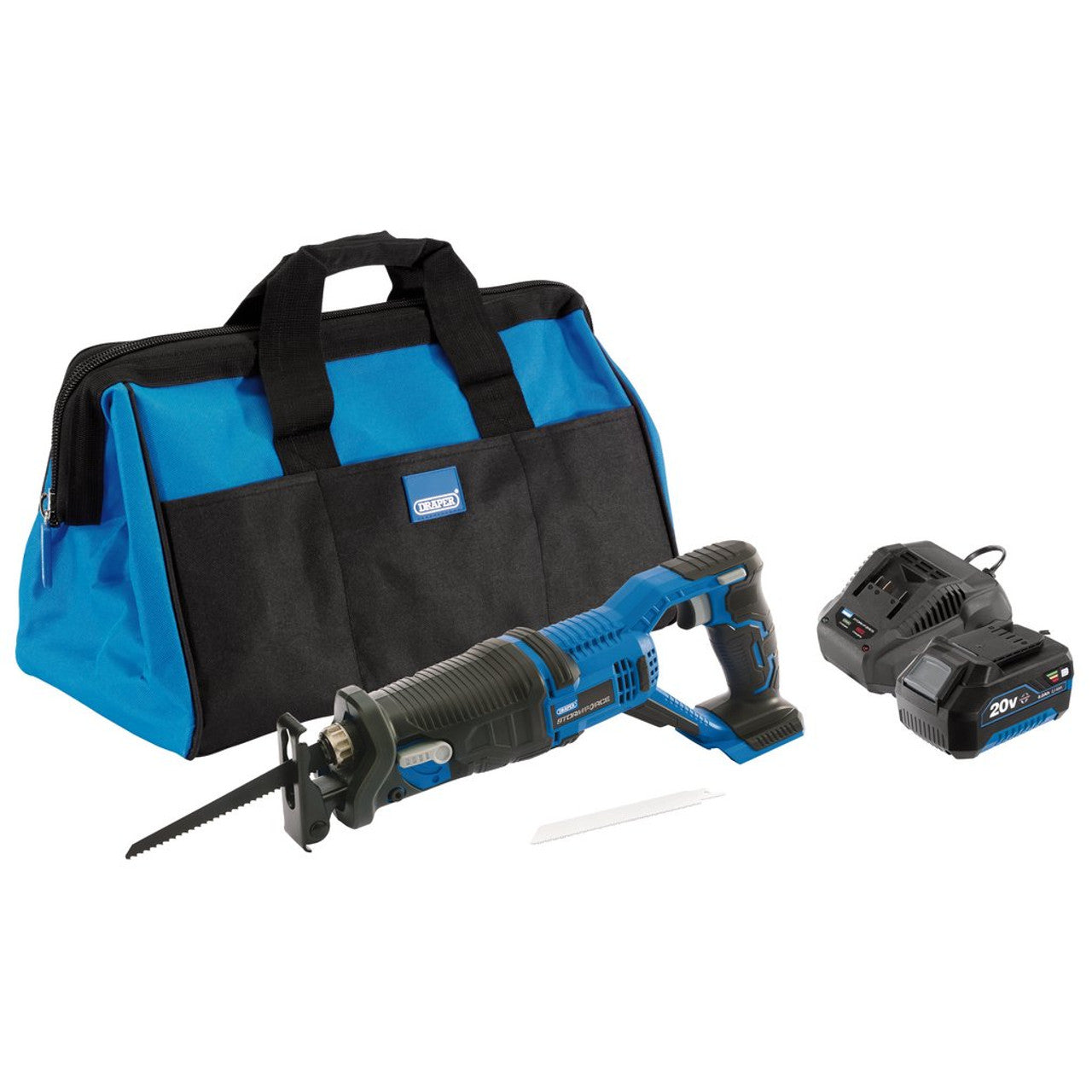 Draper Storm Force 20V Reciprocating Saw Kit with Battery and Charger