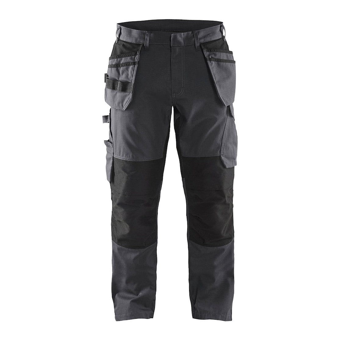 Blaklader 1496 Service Trousers Stretch Fabric Nail Pockets Mid Grey/Black