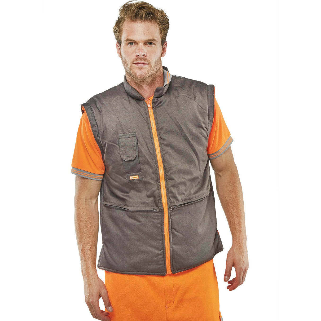Beeswift Elsener 7-in-1 High Visibility Jacket with Removable Hood and Fleece