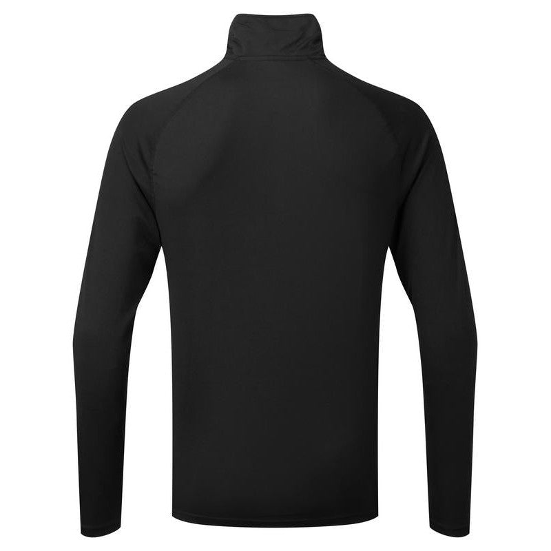TriDri Long Sleeve Performance 1/4 Zip Top Wicking Fabric Lightweight Gym Wear
