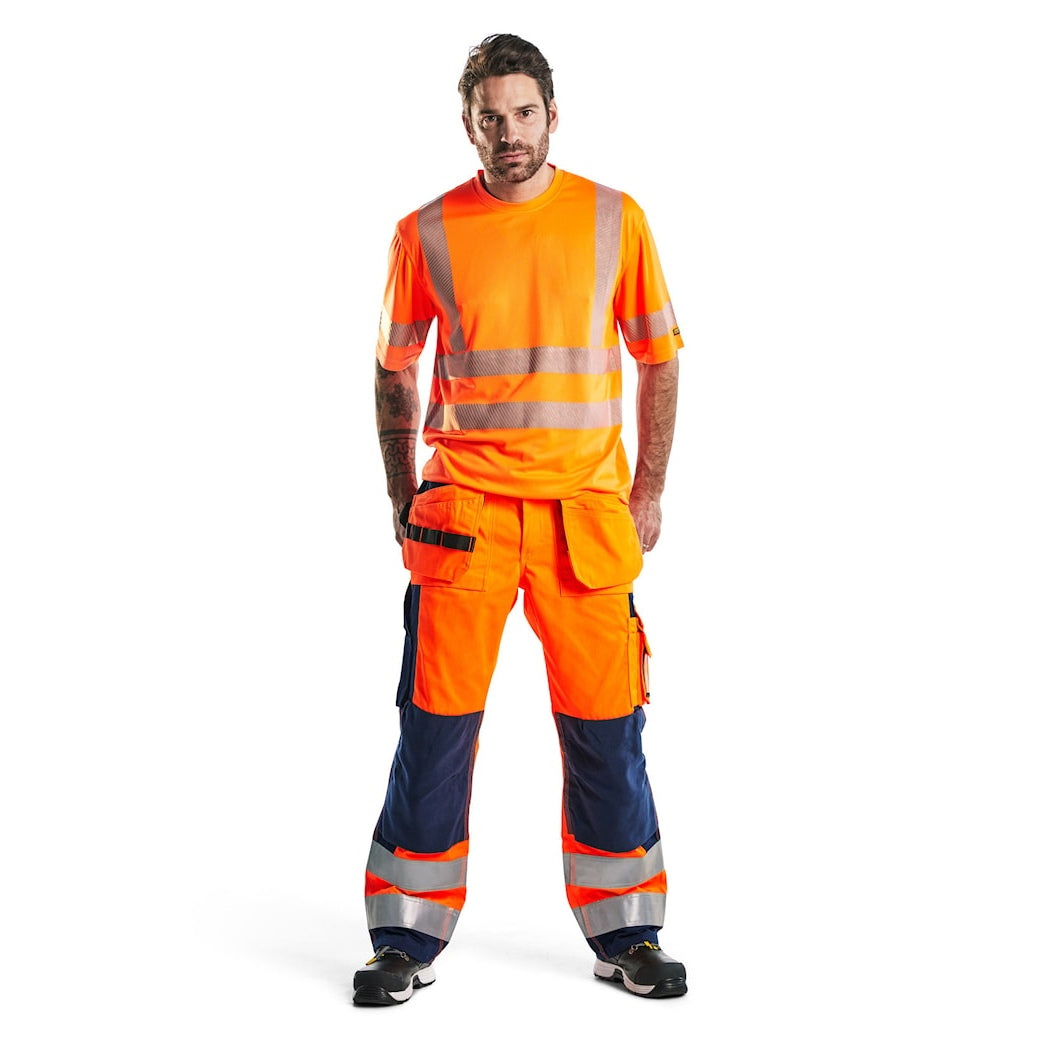 Blaklader Hi-Vis UV T-Shirt 3420 with Reflective Tape for Safety and Comfort
