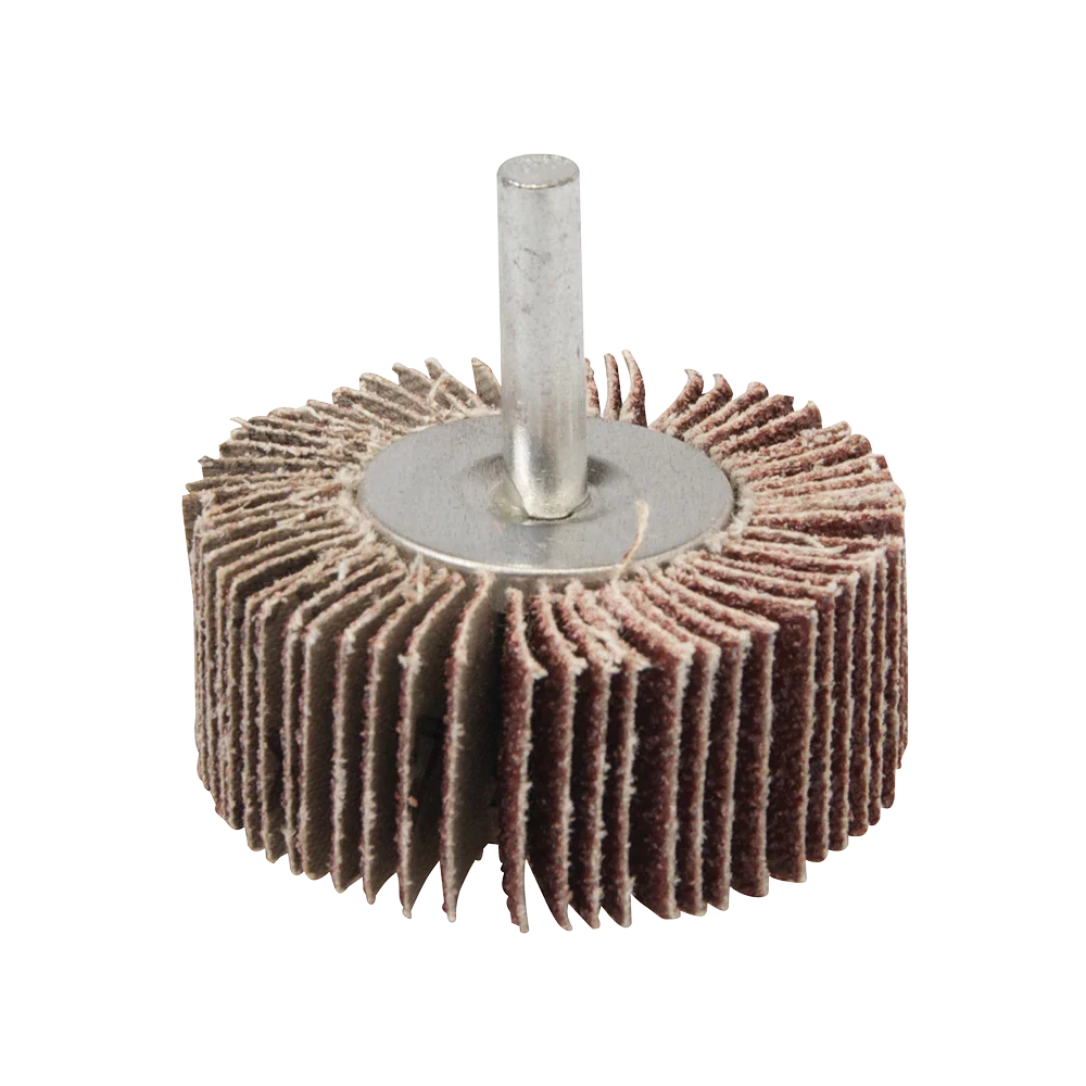 Silverline 50mm Flap Wheel 80 Grit for Wood Metal Paint Plastic Deburring