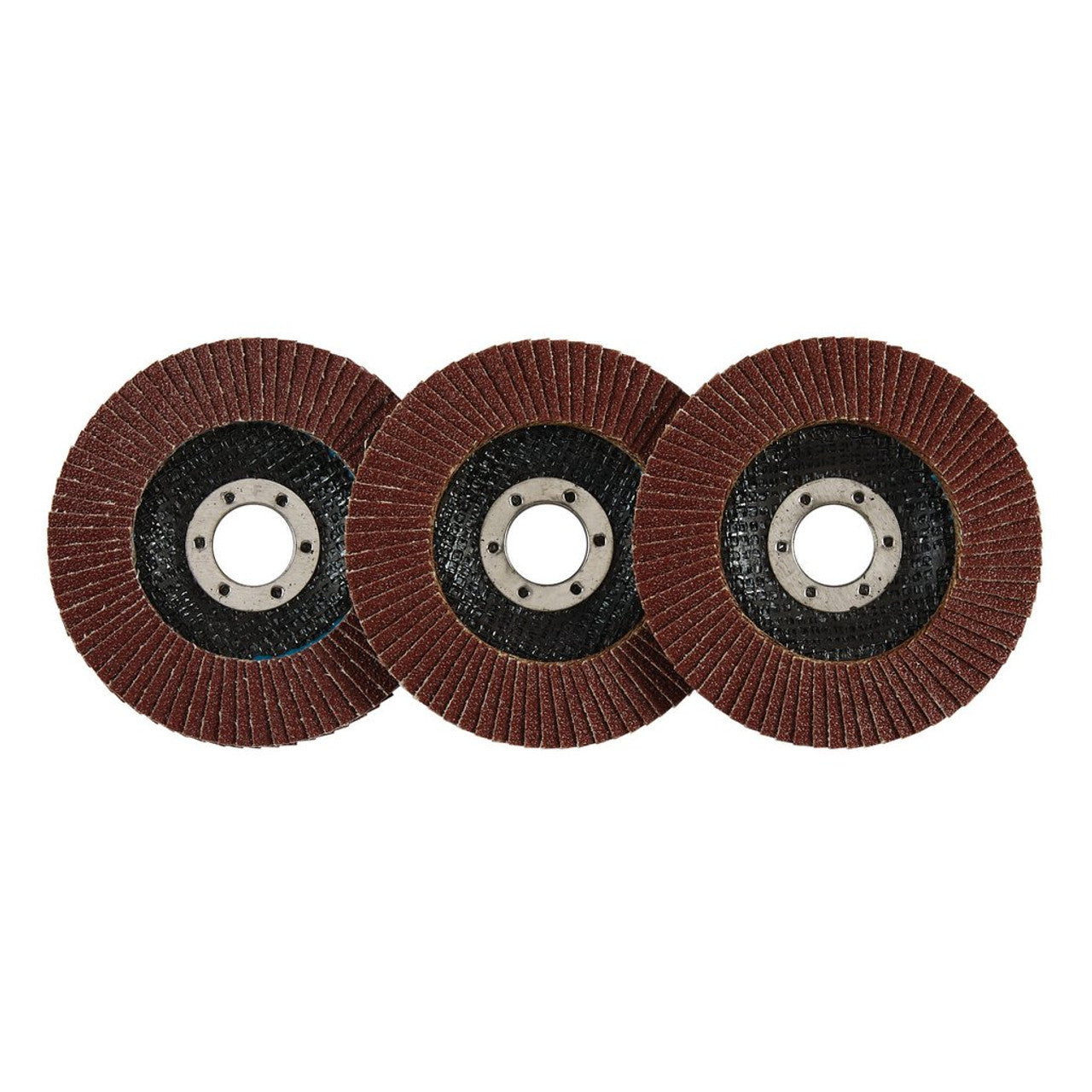 Draper Tools 115mm Aluminium Oxide Flap Discs 60 Grit Pack of 10 for Grinding