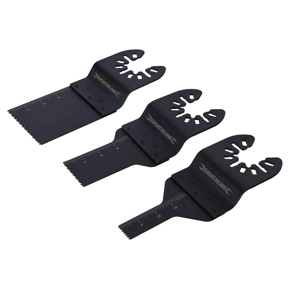 Silverline HCS Multi-Tool Saw Blade Set 3Pce for Softwood Plunge Cutting