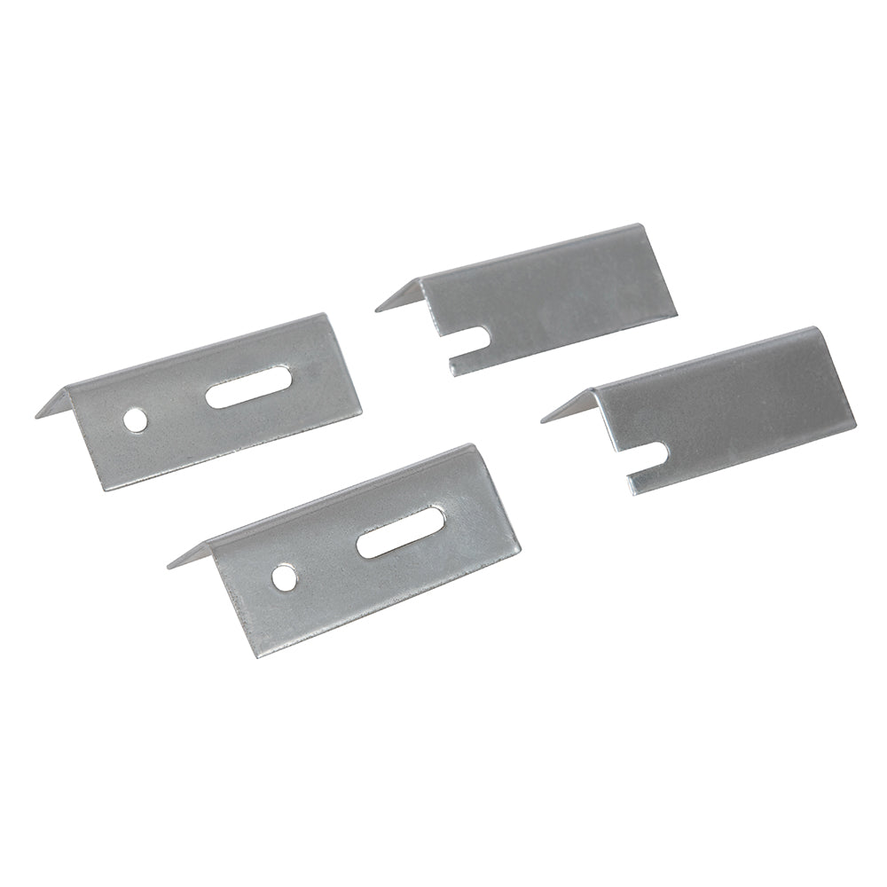 Dickie Dyer Radiator Brackets 4 Pack Galvanised Steel Easy Alignment 76mm