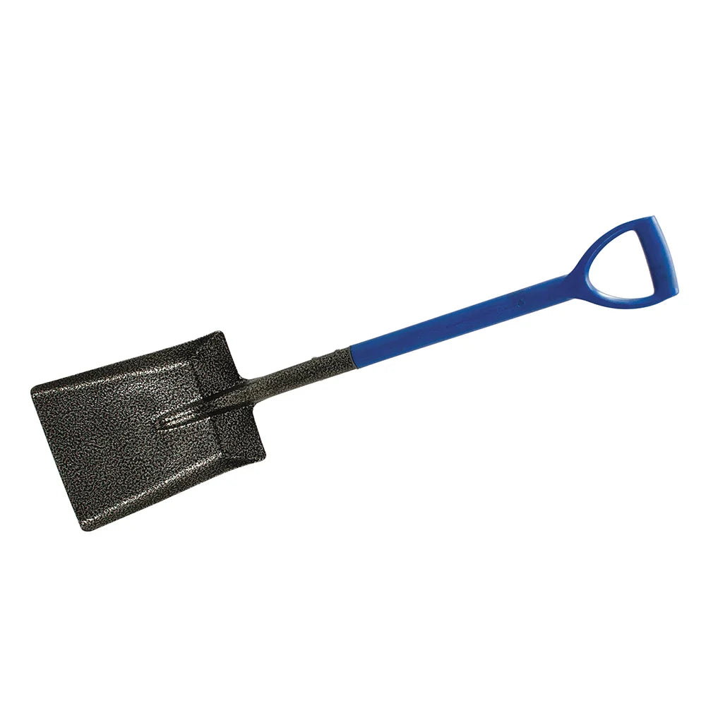 Silverline Square-Mouth Shovel 1000mm Epoxy Coated Steel Shaft for Soil Sand
