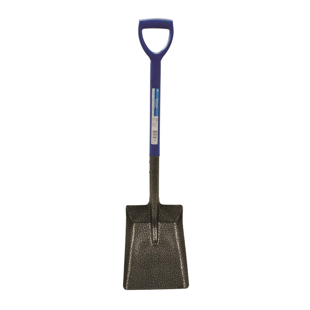 Silverline Square-Mouth Shovel 1000mm Epoxy Coated Steel Shaft for Soil Sand