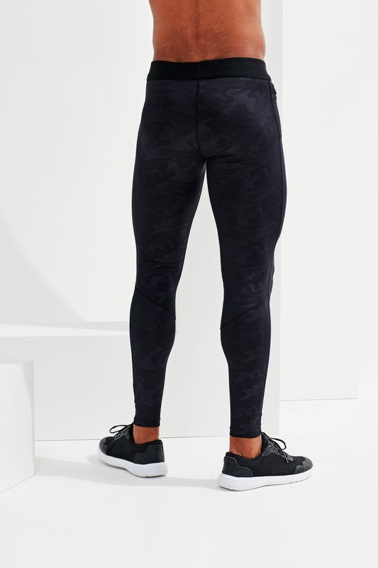 TriDri Training Leggings Full-Length Stretch Fabric Wide Waistband S-3XL
