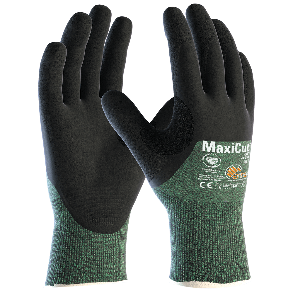 Maxicut Oil 3/4 Coated Cut 3B Gloves for Oily Wet Environments - Comfortable