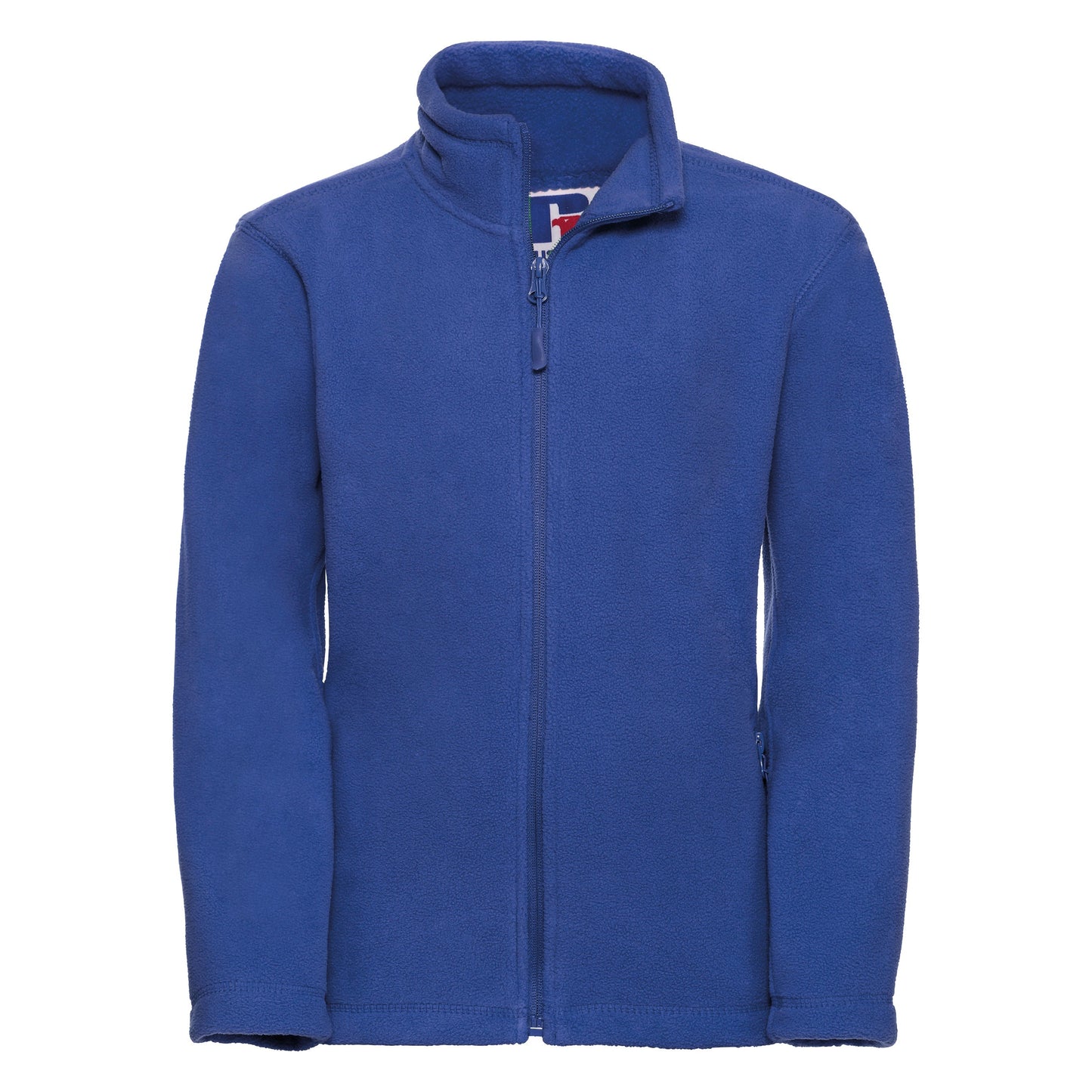 Russell Europe Kids Full-Zip Fleece Jacket with Side Pockets and Cadet Collar