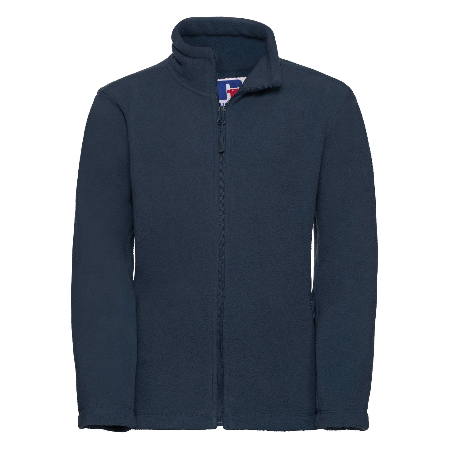 Russell Europe Kids Full-Zip Fleece Jacket with Side Pockets and Cadet Collar