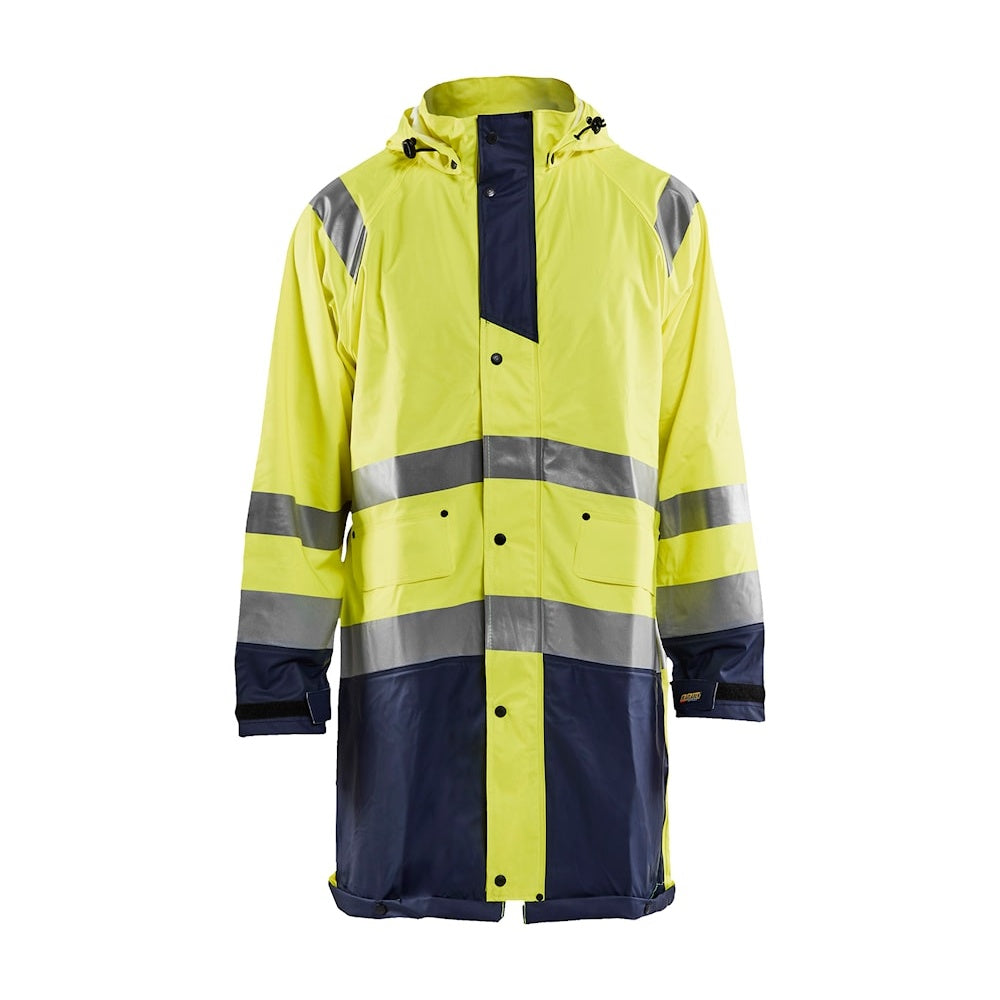 Blaklader Hi-Vis Rain Jacket Level 1 4324 Waterproof Breathable Safety Gear