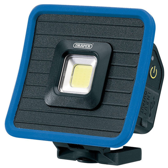 Draper Tools COB LED Rechargeable Mini Flood Light Power Bank 1000 Lumens